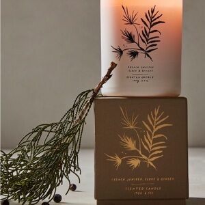 Free People French Juniper clove ginger candle NWT